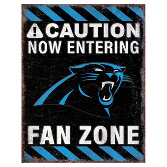 Carolina Panthers 13" x 20" Fan Zone Metal Sign