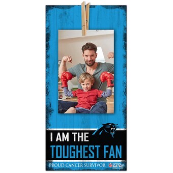 Carolina Panthers 2021 NFL Crucial Catch 6'' x 12'' Cancer Survivor Toughest Fan Clip Frame