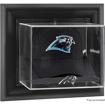 Carolina Panthers Fanatics Authentic Black Framed Wall-Mountable Cap Logo Display Case