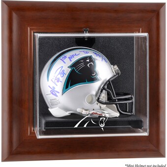 Carolina Panthers Fanatics Authentic Brown Framed Wall-Mountable Mini Helmet Display Case