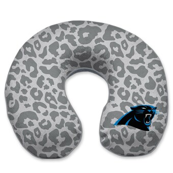 Carolina Panthers Cheetah Print Memory Foam Travel Pillow