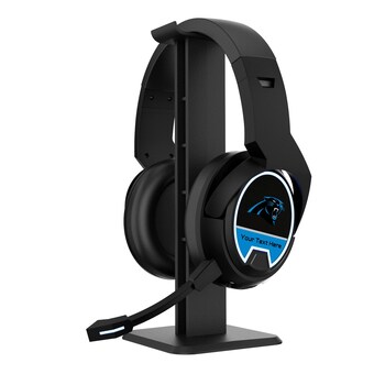 Carolina Panthers Personalized Bluetooth Gaming Headphones & Stand