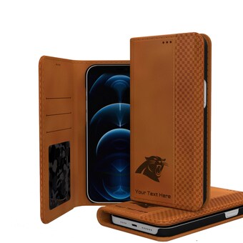 Carolina Panthers Personalized Burn Design iPhone Folio Case