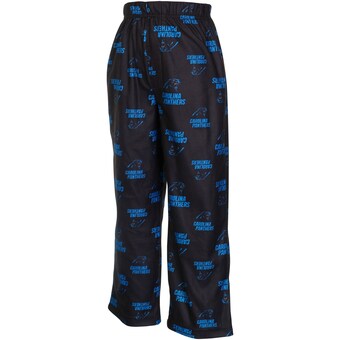 Preschool Carolina Panthers Black Allover Logo Printed Pants