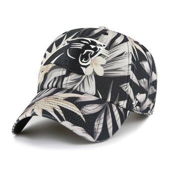 Men's Carolina Panthers '47 Black Tropicalia Clean Up Adjustable Hat