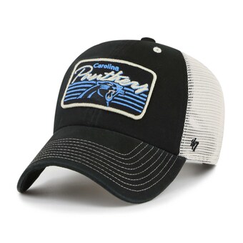 Men's Carolina Panthers '47 Black/Natural  Five Point Trucker Clean Up Adjustable Hat