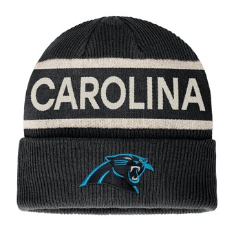 Men's Carolina Panthers  Fanatics Black  Heritage Cuffed Knit Hat
