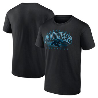 Men's Carolina Panthers Fanatics Black Line Clash T-Shirt