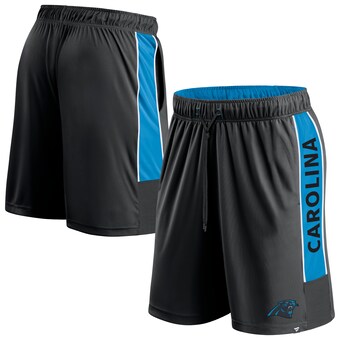 Men's Carolina Panthers  Fanatics Black Win The Match Shorts