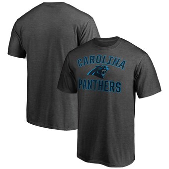 Men's Carolina Panthers Fanatics Heathered Charcoal Victory Arch T-Shirt