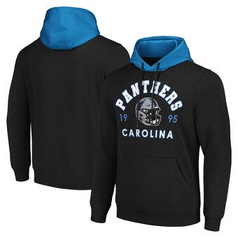 Men's Carolina Panthers G-III Sports by Carl Banks Black Colorblock Pullover Hoodie