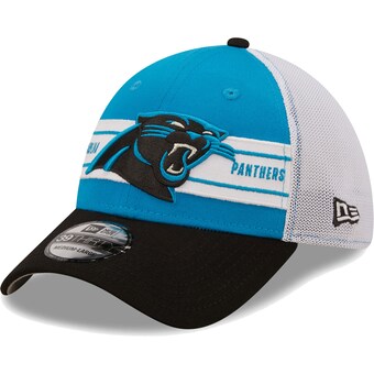 Men's Carolina Panthers New Era Blue/Black Team Banded 39THIRTY Flex Hat