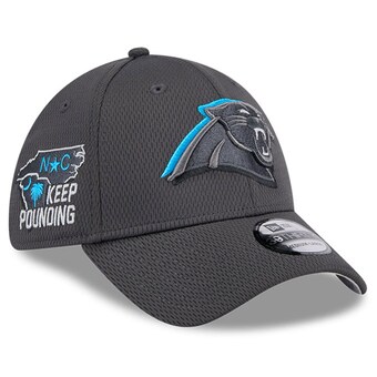 Men's Carolina Panthers  New Era Graphite 2024 NFL Draft 39THIRTY Flex Hat