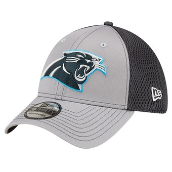 Men's Carolina Panthers New Era Gray Grayed Out Neo 39THIRTY Flex Hat