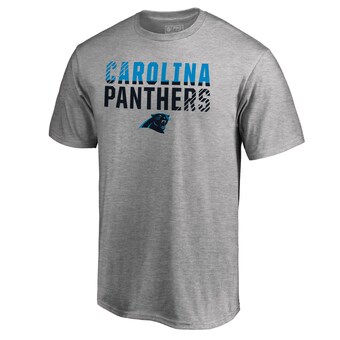 Men's Carolina Panthers NFL Pro Line Ash Iconic Collection Fade Out T-Shirt
