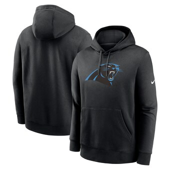 Men's Carolina Panthers  Nike Black Rewind Club Pullover Hoodie
