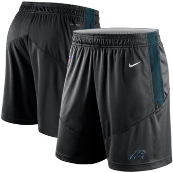 Men's Carolina Panthers Nike Black Sideline Performance Knit Shorts