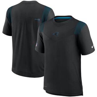 Men's Carolina Panthers Nike Black Sideline Player UV Performance T-Shirt