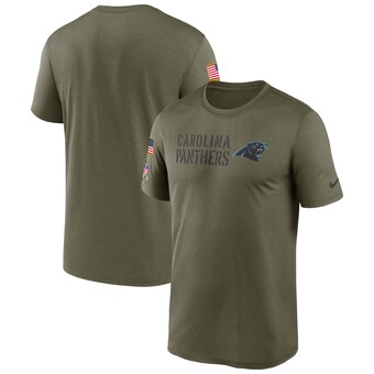 Men's Carolina Panthers Nike Olive Salute to Service Legend Team T-Shirt