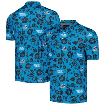 Men's Carolina Panthers Reyn Spooner Blue Pua Performance Polo