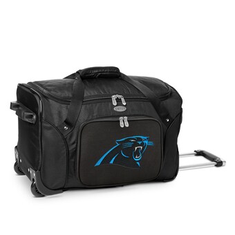 Carolina Panthers MOJO Black 22" 2-Wheeled Duffel Bag