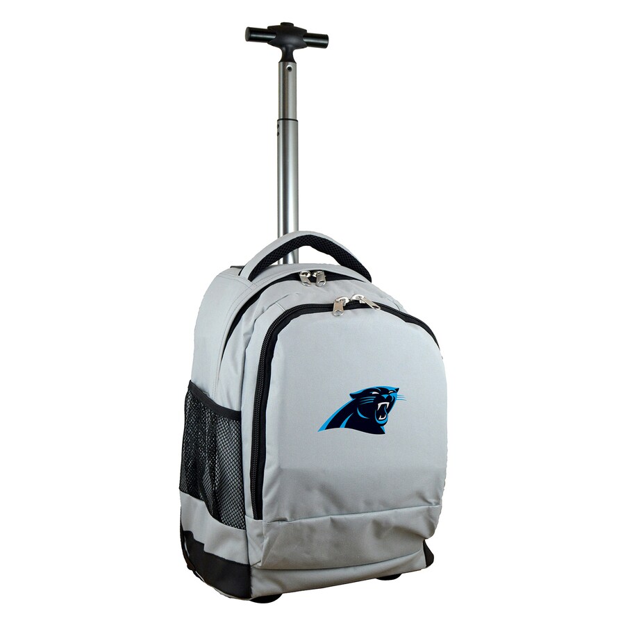 Carolina Panthers MOJO Gray 19'' Premium Wheeled Backpack