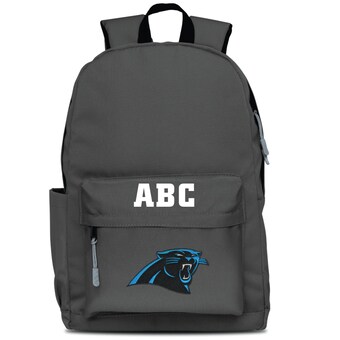 Carolina Panthers MOJO Gray Personalized Campus Laptop Backpack