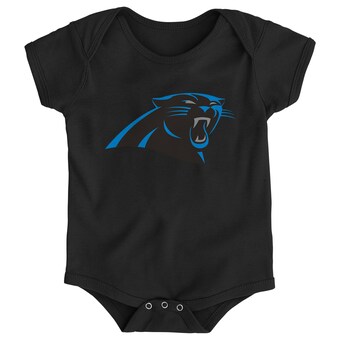 Newborn & Infant Carolina Panthers Black Team Logo Bodysuit