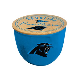 Carolina Panthers Pegasus 16oz. Script Circle Wood Top Ceramic Candle