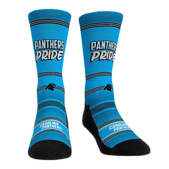 Carolina Panthers Rock Em Socks Team Slogan Crew Socks