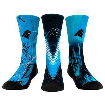 Unisex Carolina Panthers Rock Em Socks 3-Pack Crew Socks Set