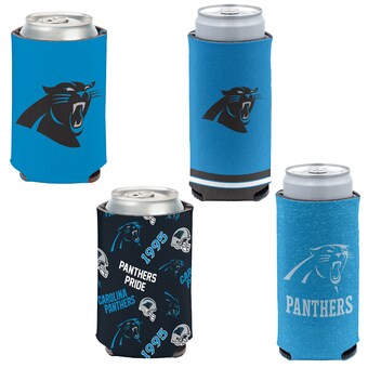 Carolina Panthers WinCraft 4-Pack 12oz. Can & Slim Can Cooler Set