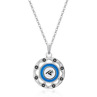 Women's Carolina Panthers Circle Pendant Necklace