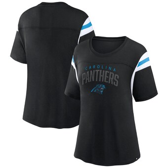 Women's Carolina Panthers Fanatics Black Classic Rhinestone T-Shirt