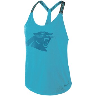 Women's Carolina Panthers Nike Blue Elastika Performance Tank Top