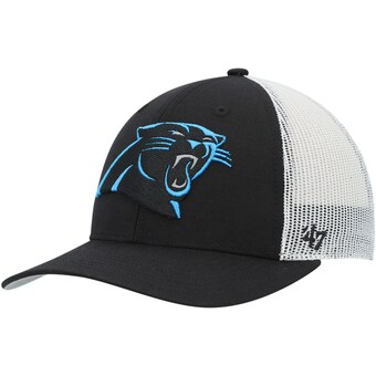 Youth Carolina Panthers '47 Black/White Adjustable Trucker Hat