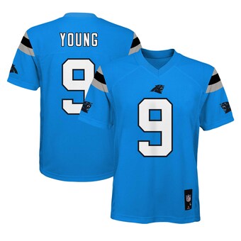 Youth Carolina Panthers Bryce Young Blue Replica Player Jersey
