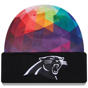 Youth Carolina Panthers  New Era Black 2023 NFL Crucial Catch Cuffed Knit Hat