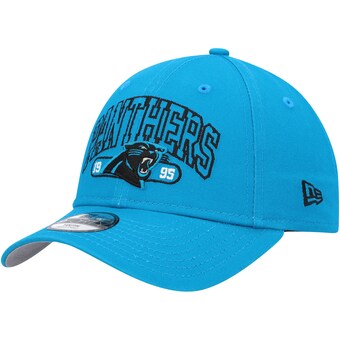 Youth Carolina Panthers New Era Blue Outline 9FORTY Adjustable Hat