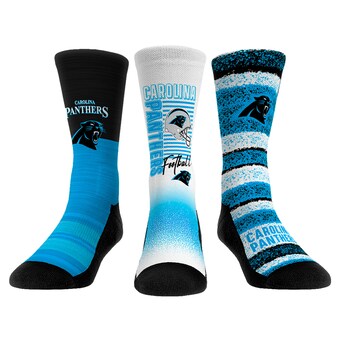 Youth Carolina Panthers Rock Em Socks Throwback Three-Pack Crew Sock Set