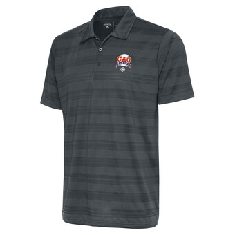 Men's Chicago American Giants Antigua Charcoal Compass Polo