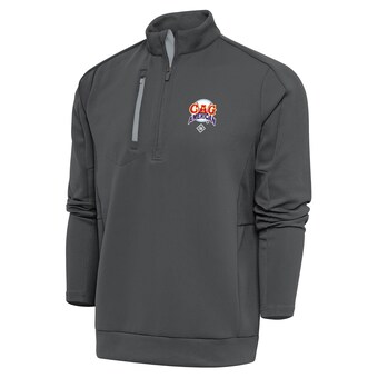 Men's Chicago American Giants Antigua Charcoal Generation Quarter-Zip Pullover Top