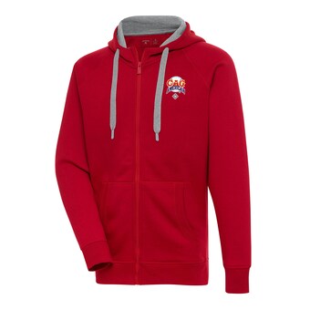 Men's Chicago American Giants Antigua Red Victory Full-Zip Hoodie