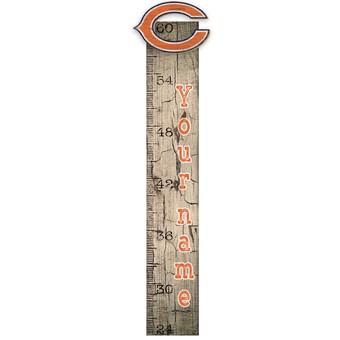 Chicago Bears 6" x 36" Personalized Growth Chart Sign