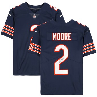 D.J. Moore Chicago Bears Autographed Fanatics Authentic Nike Navy Limited Jersey 