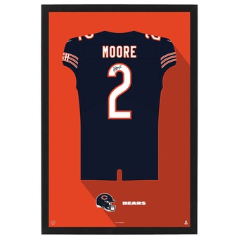 Chicago Bears D.J. Moore Home Jersey Framed Art Print