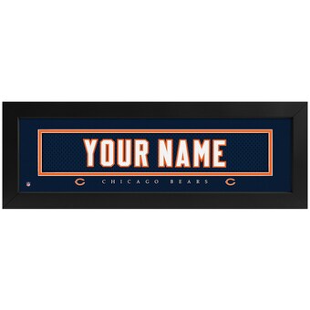 Chicago Bears Imperial 8" x 24" Custom Print Name Plate