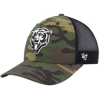 Men's Chicago Bears '47 Camo/Black Trucker Adjustable Hat