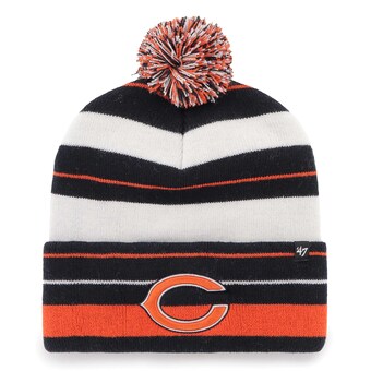 Men's Chicago Bears '47 Navy Powerline Cuffed Knit Hat with Pom