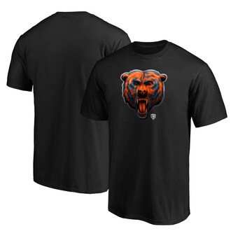 Men's Chicago Bears  Fanatics Black Midnight Mascot T-Shirt